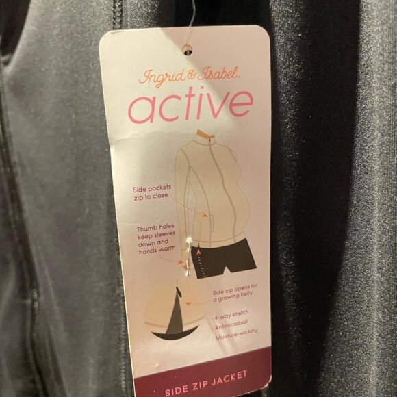 Ingrid & Isabel Maternity Active Side Zipper Jacket Size Medium (8-10) NWT - Picture 3 of 4